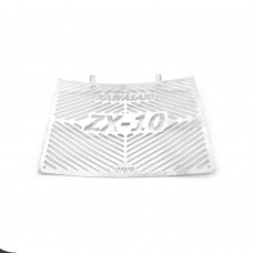 R&G Racing Radiator Guard (Stainless) for the Kawasaki ZX-10R/ZX-10RR '21-'22 R&G Racing Radiator Guard (Stainless) for the Kawasaki ZX-10R/ZX-10RR '21-'22